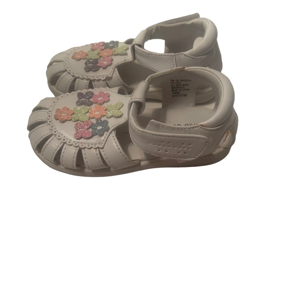 Okie Dokie Floral Sandals Toddler Girl size 7 - Picture 3 of 6